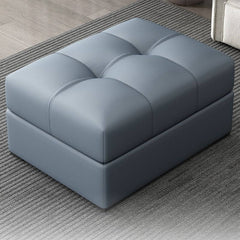 High-quality faux leather footstool