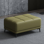 Slate Blue rectangular footstool with sponge seat