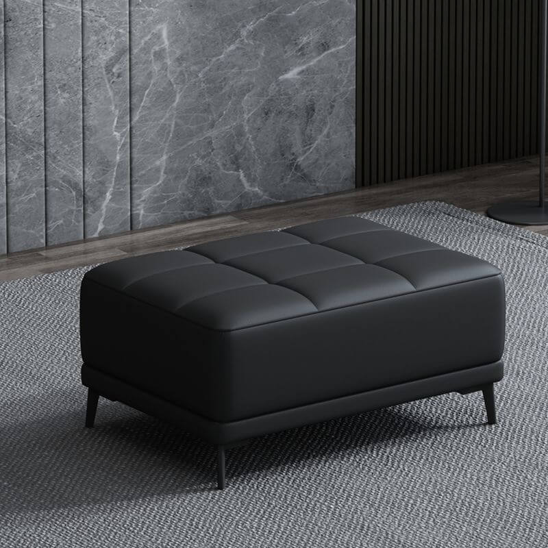 Mint Green footstool placed in a bright room