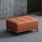 Dark Green footstool with minimalistic design