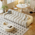 Spacious 6-Seater Ivory Couch