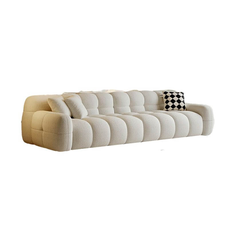 Elegant Ivory Floor Sofa for Gathering