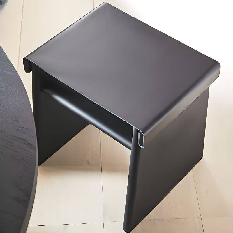 Modern sled base accent stool