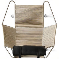 Silver and black recline chair in modern design