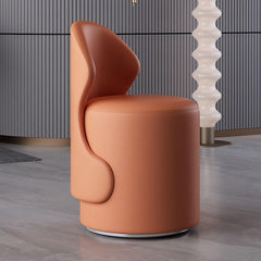 Faux leather upholstered stool