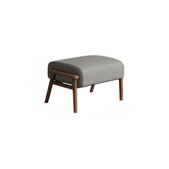 Modern upholstered stool in light gray