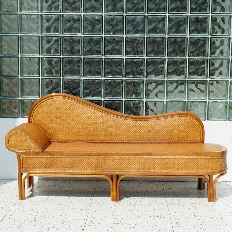 Casual solid color indoor chaise left-arm orientation