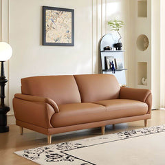 Modern mocha sofa in modern decor