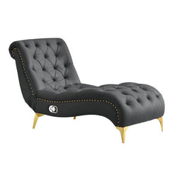 Modern upholstered armchair with leather finish