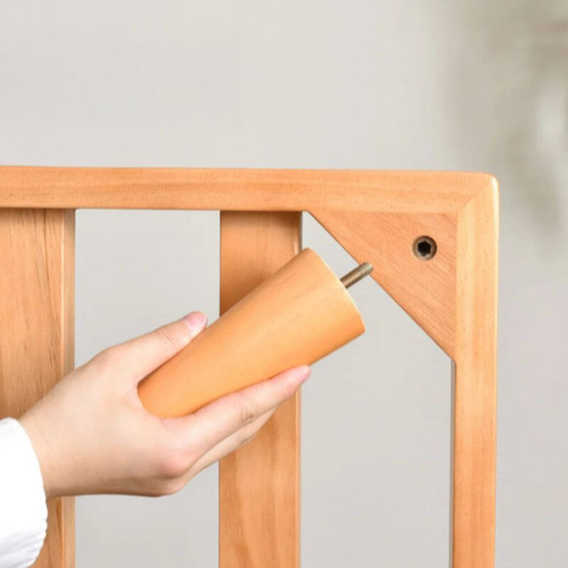 Footstool used as an accent piece in interior decor