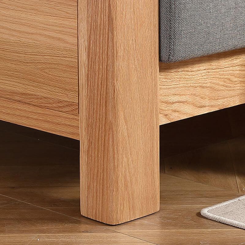 Casual Solid Color Scratch-tolerant Standard Sofa in Dark Grey, Seats 3/1 Person with Slipcover Secondary image