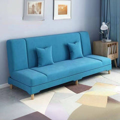 Convertible sofa shown in sleeper mode