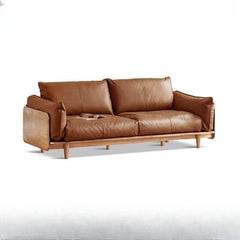 Casual solid color tear resistant sofa in living room