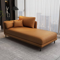 Elegant chaise lounge with square arm design