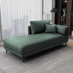 Elegant chaise lounge with square arm design