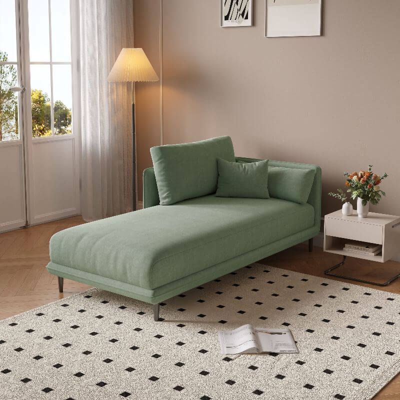 Casual Style Chaise Lounge Accent Chair front view Main image