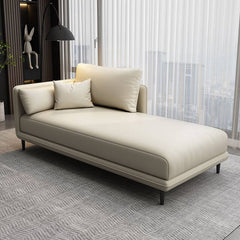 Left-arm chaise lounge in a spacious room