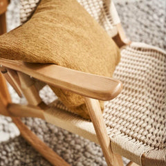 Casual rocking chair on porch