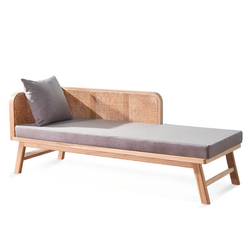 Wooden legs of dove grey accent chair