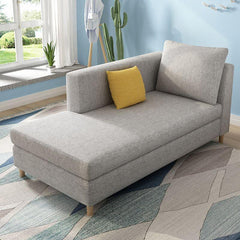 Overstuffed Upholstered Lounge Chair with Square Arms