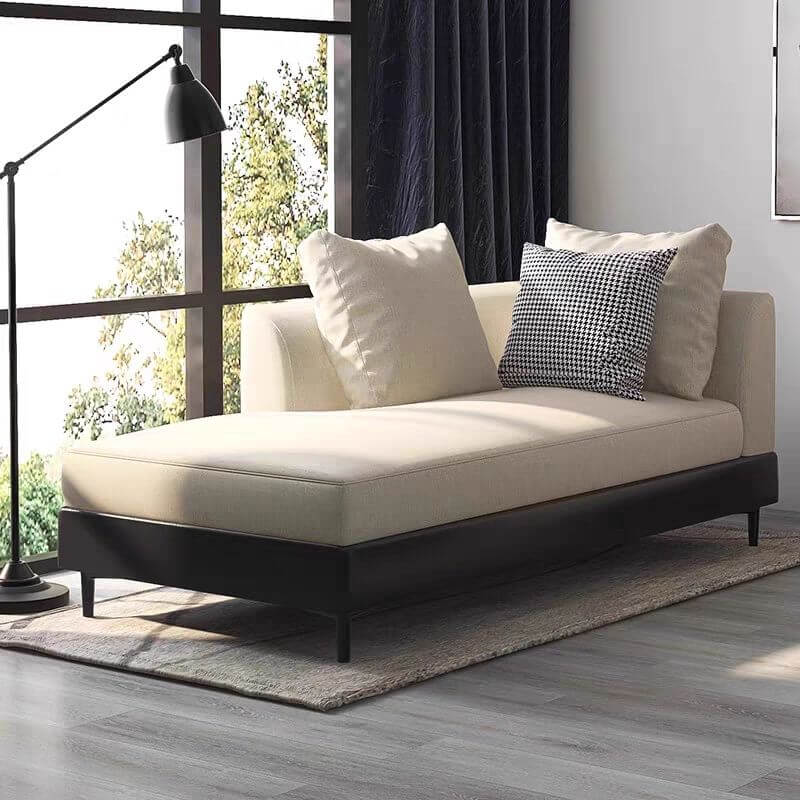 チェーズラウンジチェア 3つの枕付き、コーナーユニット、固定なしの設置 サブ画像