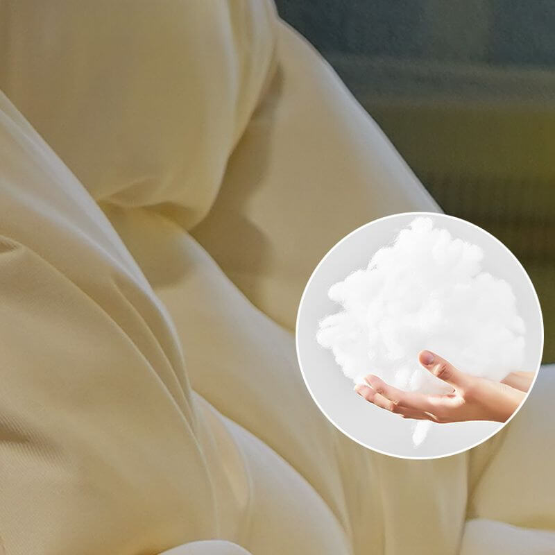 Chalk Art Deco Upholstered Rocking Armchair with Rear Back Secondary image