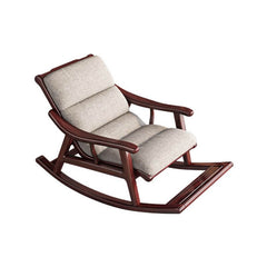 Comfortable padded rocking chair detail