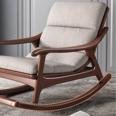 Natural wood rocking chair