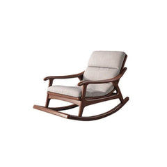 Stylish rocking chair with ottoman