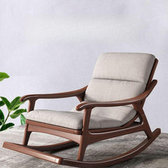 Elegant wood rocking chair