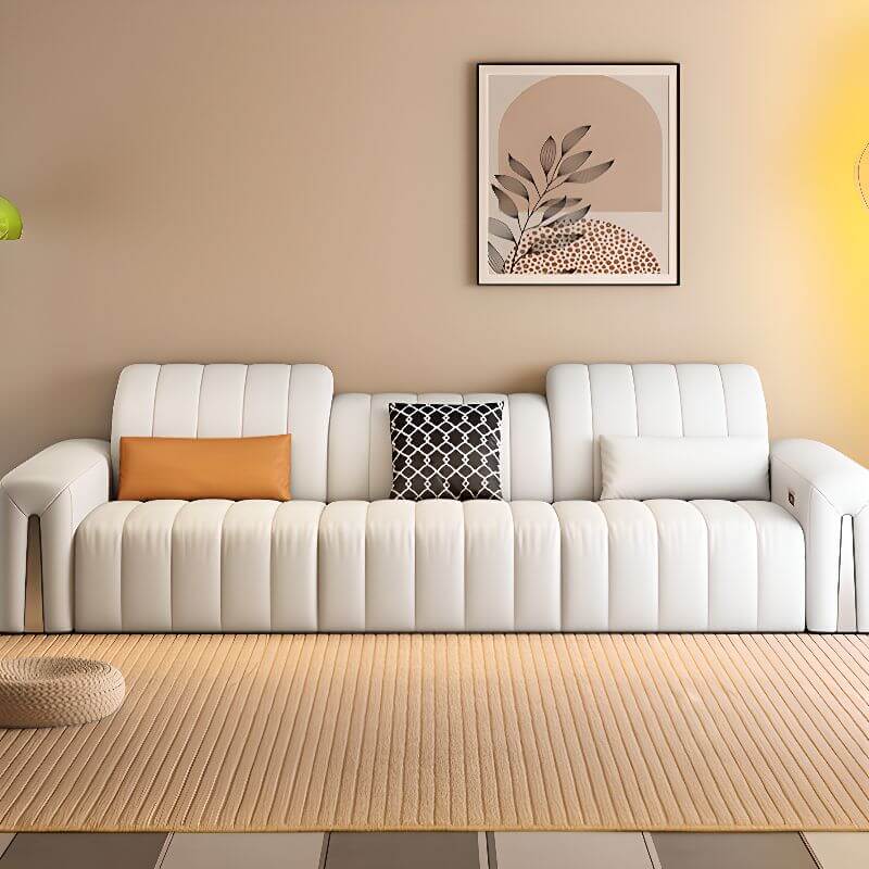 contemporary sofa with arm support