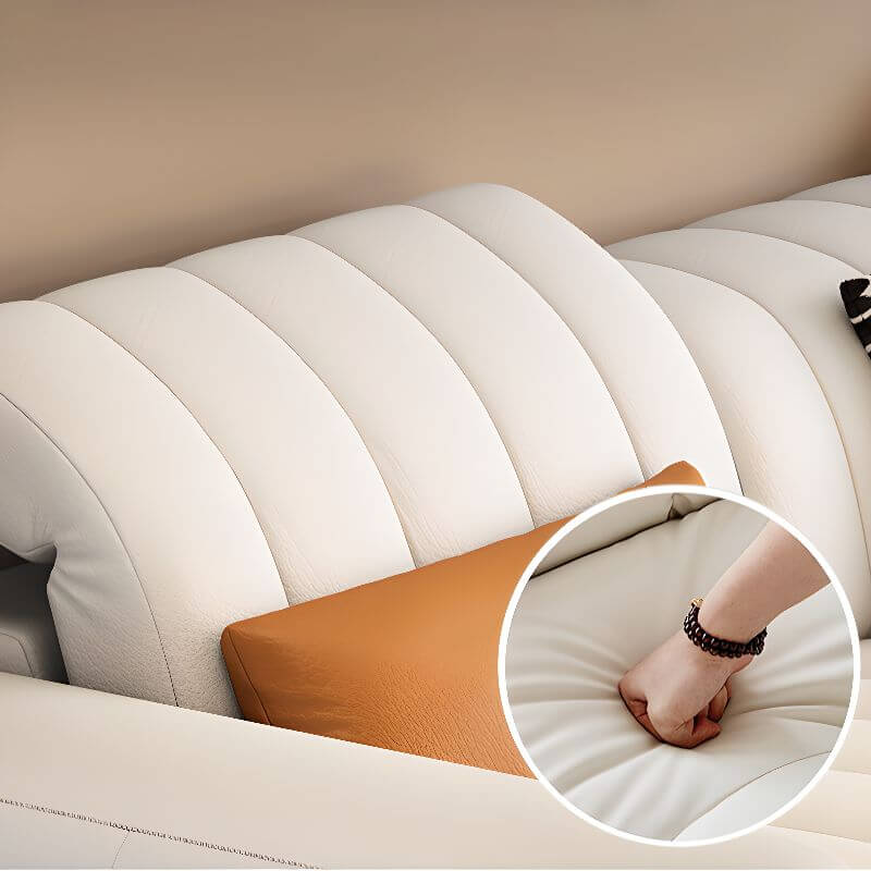 plush seating chalk sofa