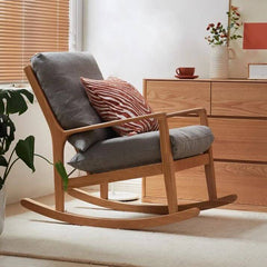 Chic modern rocking chair in cozy setting