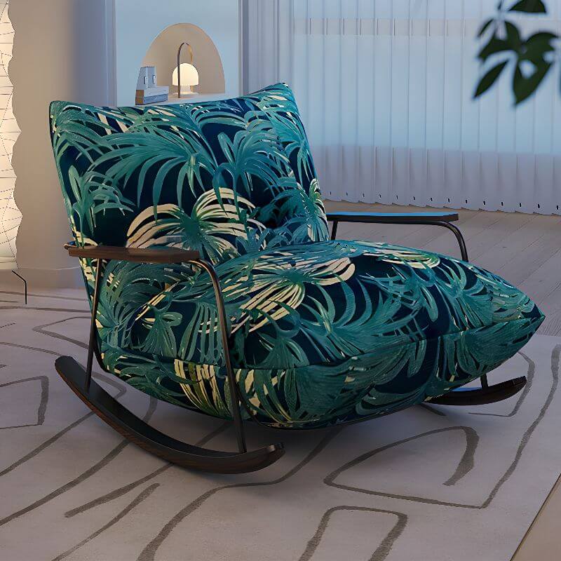 Chalk Rocking Armchair in Grey Hauptbild