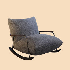 Chalk Rocking Armchair in Grey