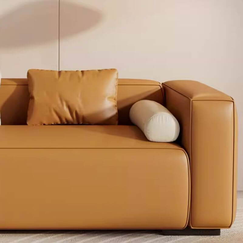 3つの枕とコーナーユニット付きシェーズラウンジ、右向きアームレスト/左向きアームレスト特徴 サブ画像