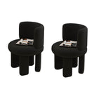 Black Modern Vanity Stool for Dressing Table