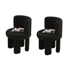 Black Modern Vanity Stool for Dressing Table