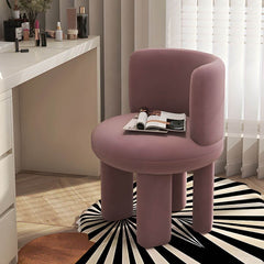 Houndstooth Pattern Vanity Stool