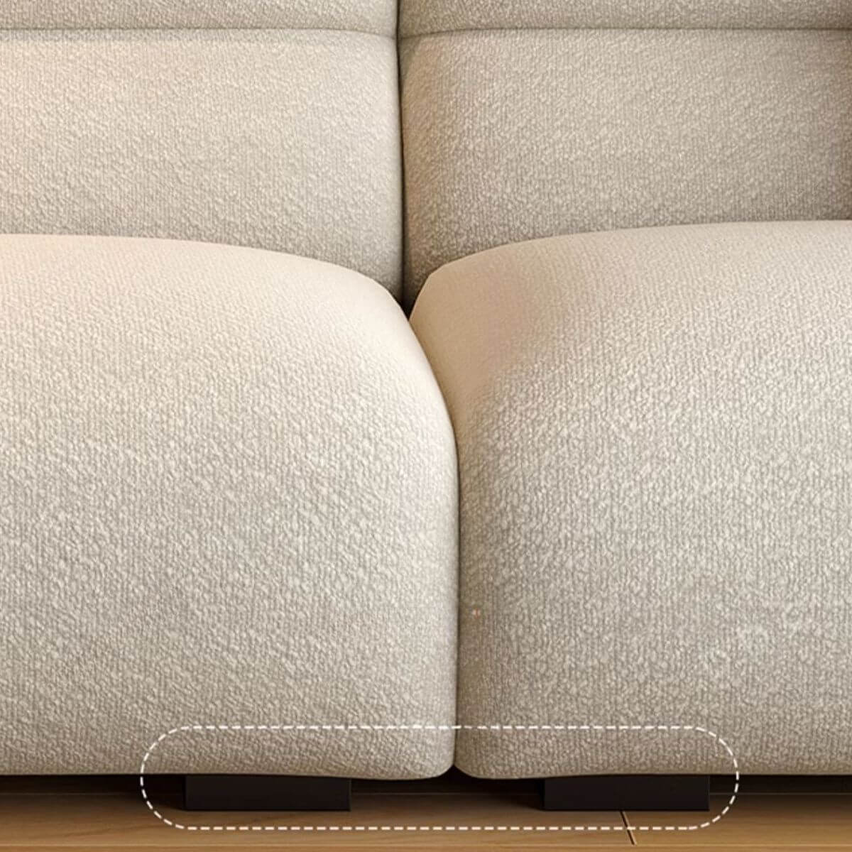 Stylish off-white loveseat for drawing room