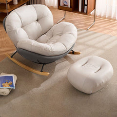 Modern rocking chair with ottoman