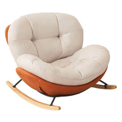 Modern rocking chair with ottoman