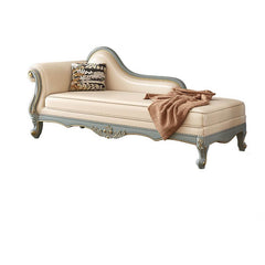 Classic Upholstered Nook Chaise Chair in Green