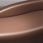 Long beige bedroom bench with armrests