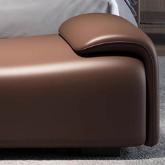 Comfortable coffee colored bench for bedroom