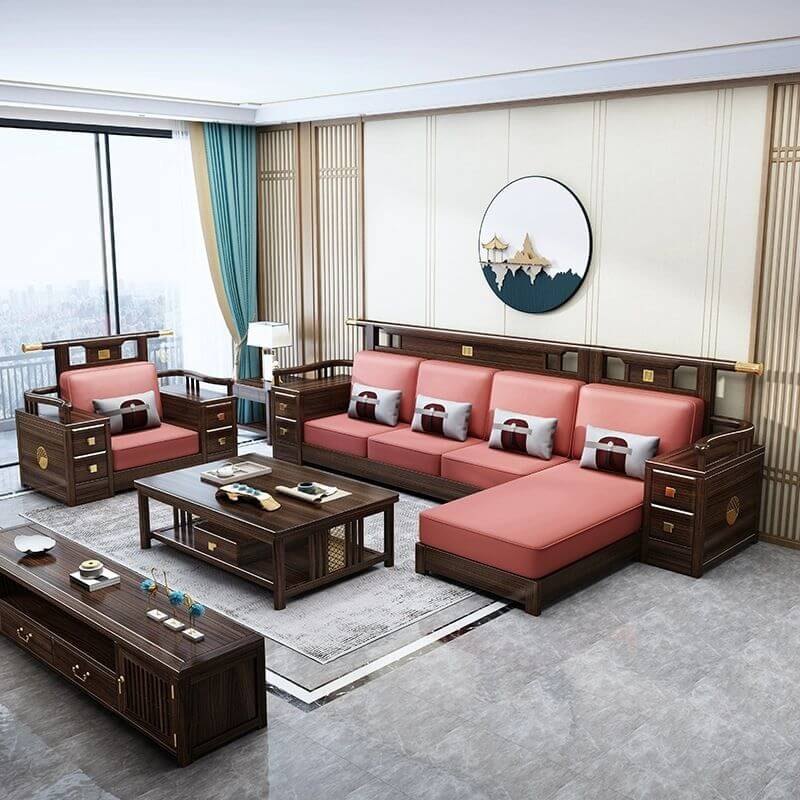 クラシシスト マゼンタ ソファ/コンバーチブルソファ（アームと4つのクッション/3つのクッション付き） サブ画像