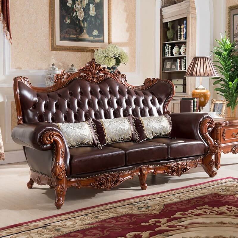 Classicist Standard Sofa in cerulean