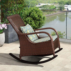 Rocking chair against natural backdrop