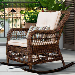 Rocking chair in outdoor setting