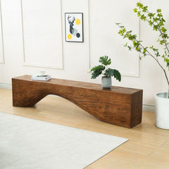 Modern design of Cocoa Bench in hallway